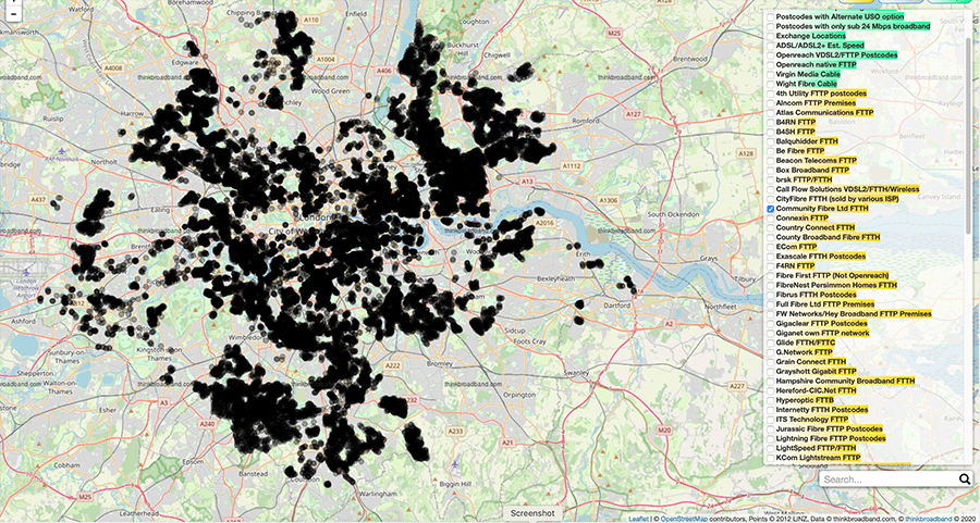 community fibre london coverage jan 2023