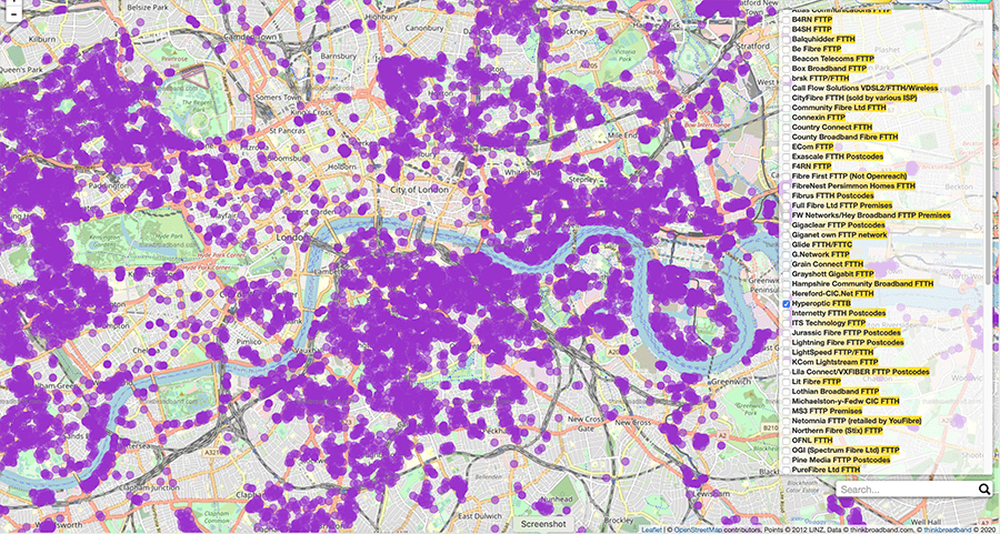 hyperoptic city london coverage jan 2023