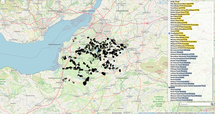 truespeed rural coverage feb 2023