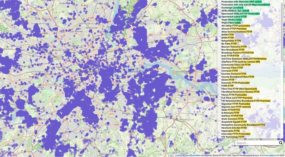 openreach fttp coverage london may 2023