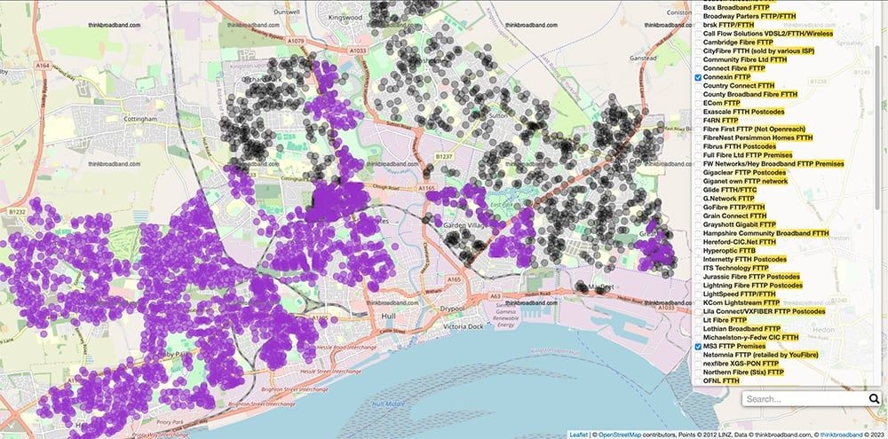 hull broadband coverage 2024