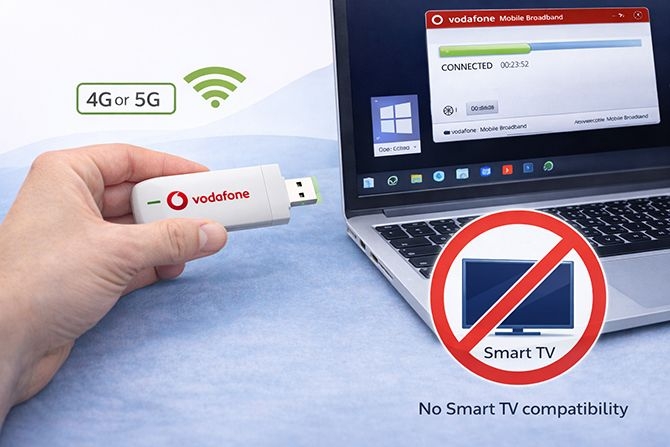 watching tv with usb dongle is limited to laptops and desktop pcs only