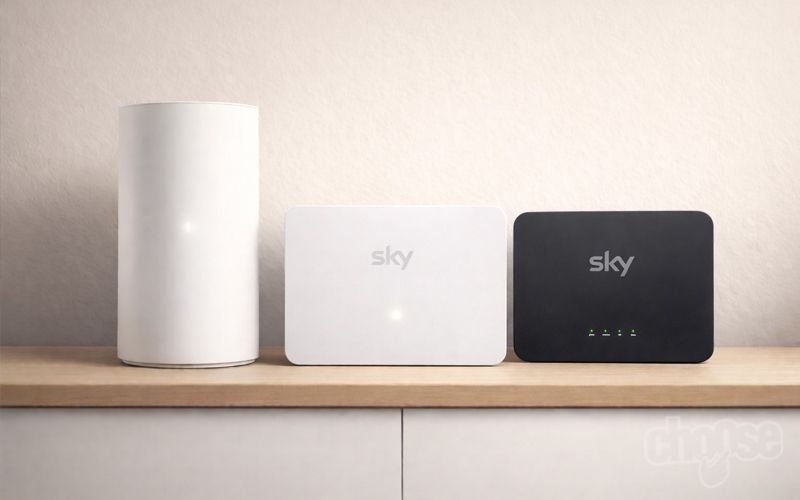 Sky Gigafast+ Hub, Sky Max Hub, and Sky Broadband Hub