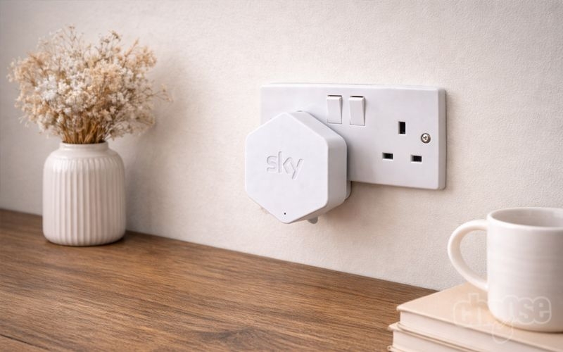 Sky Max Pod plugged in