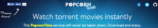 popcorn time screenshot