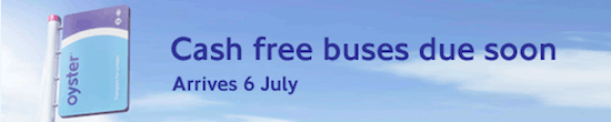 cash free banner TfL