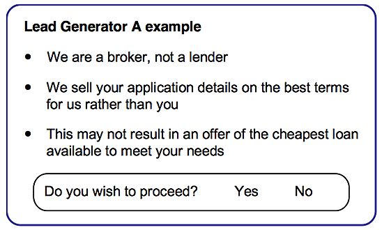 lead generator example dialogue box